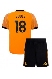 Fotbalové Dres AS Roma Matias Soule #18 Dětské Venkovní Oblečení 2025-26 Krátký Rukáv (+ trenýrky)